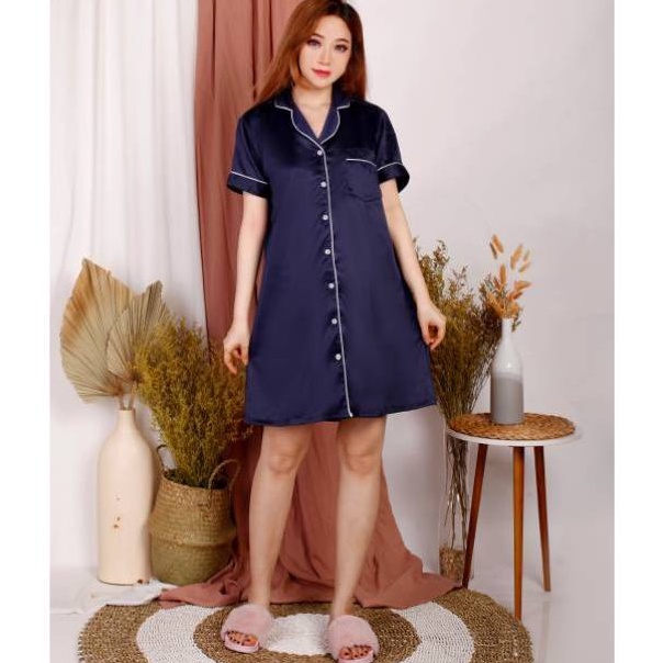 PIYAMA DASTER | PIYAMA BAJU TIDUR | PIYAMA DRESS WANITA PD