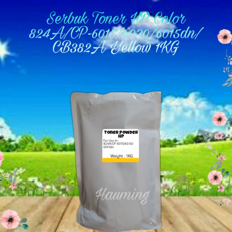 Serbuk Toner Color HP 824A CP6015 CP6030 CP6040 CP6015N CP-6015 6030 6040 CB382A Yellow 1kg