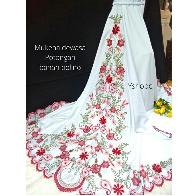 Mukena Putih Bordir Premium Mukena Murah Mukena Pengantin Seserahan