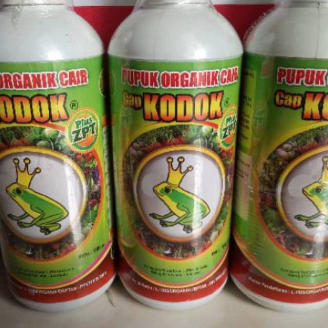 PUPUK ORGANIK CAIR CAP KODOK  pupuk + zpt untuk padi bawang merah semangka 1liter