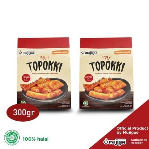 

PAKET ISI 2 - Mujigae Topokki 300gr / Teokbokki Instan / Tokpoki