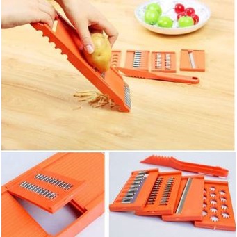 Set Alat pemotong sayur dan buah 7 in 1 - ORANGE