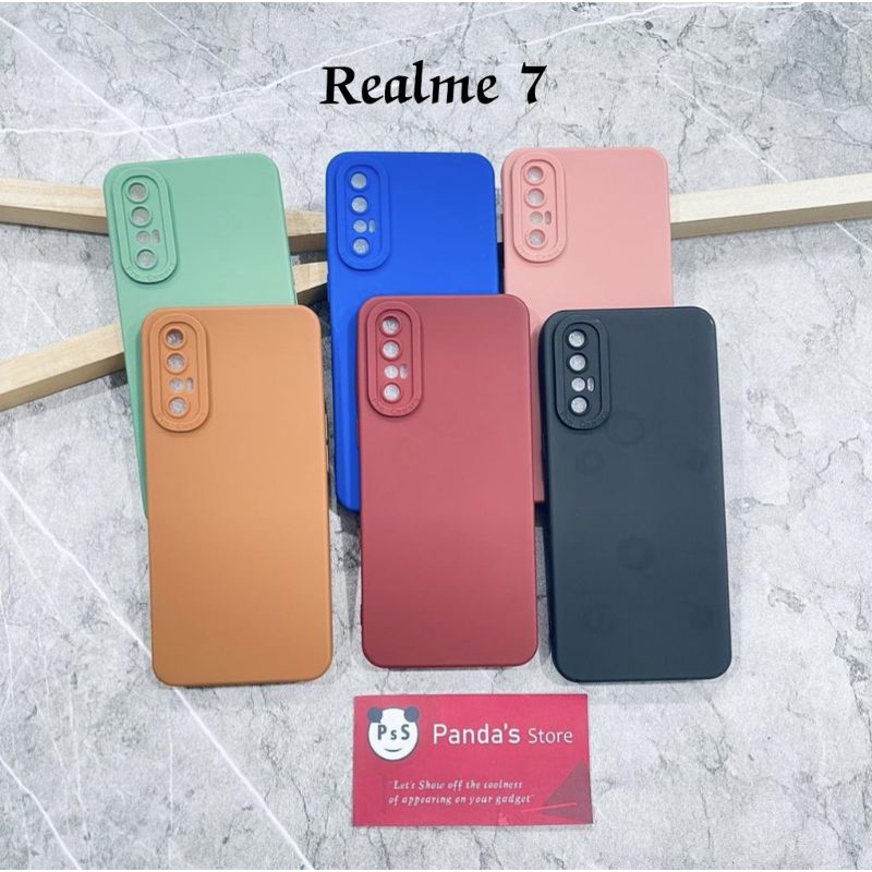 Softcase Pro Camera Realme 7 Candy Case Full Color 3D Silikon TPU