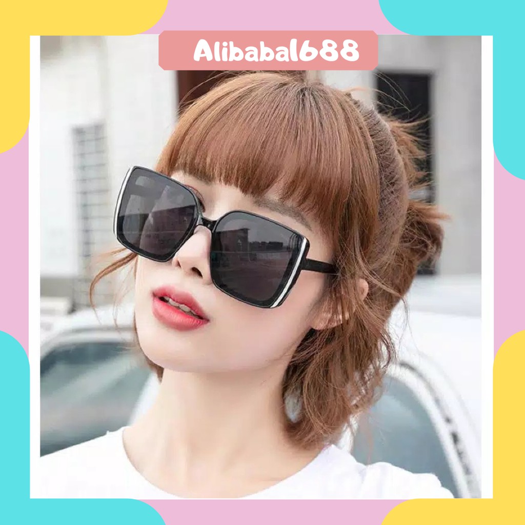 *ALIBABA1688*COD Kacamata Sunglass Wanita/Pria Kacamata Model Retro Way farer Sunglasses