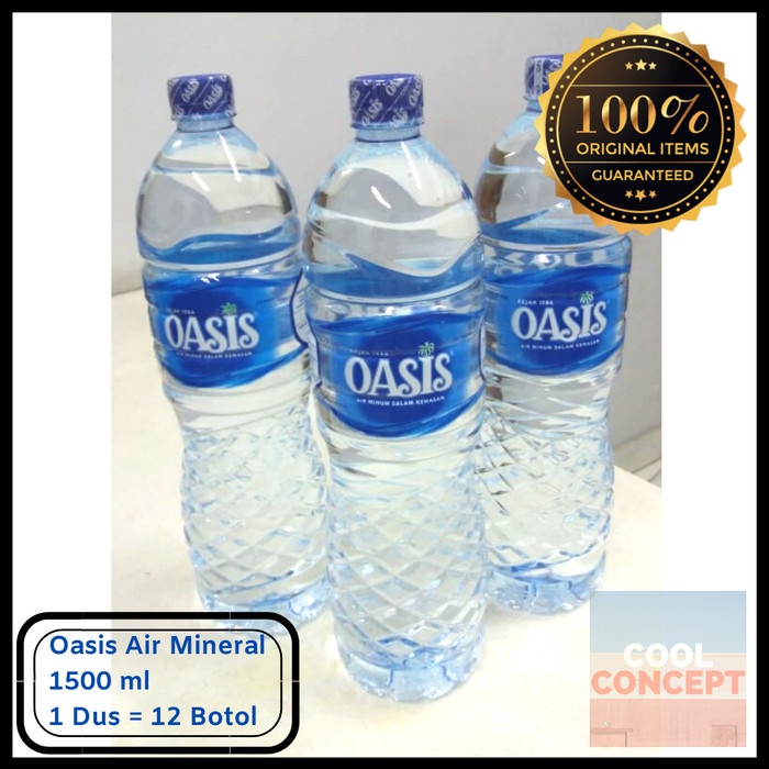 

bf011bb Oasis Air Mineral 1500 Ml 1 Dus Isi 12 Botol Besar 1,5 L (Gojek/Grab) Ds201Fs