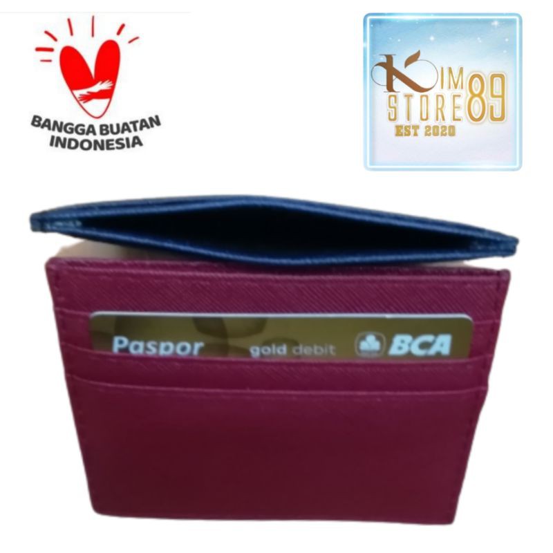 Dompet Kartu Card Holder Pria Wanita 6slot SLIM MINI