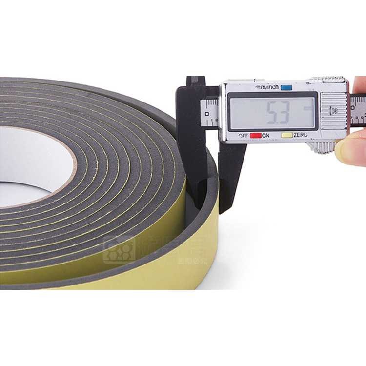 Lis Strip Pintu Door Noise Insulation Rubber Sealing Tape 5M B35 Putih