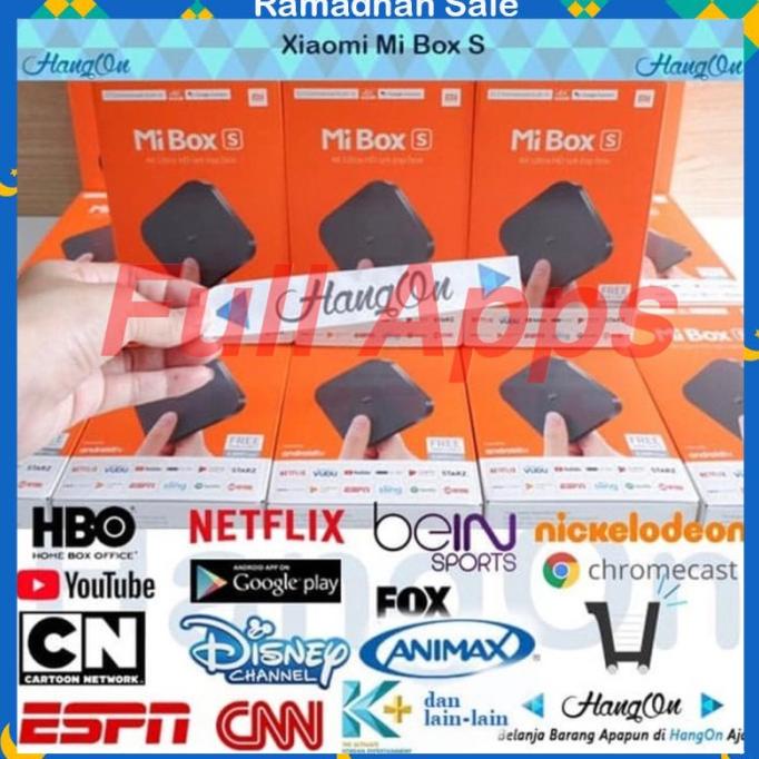 Xiaomi Mi Box S / Mi Box 4 International GLOBAL FULL APP 4K Mibox S Termurah