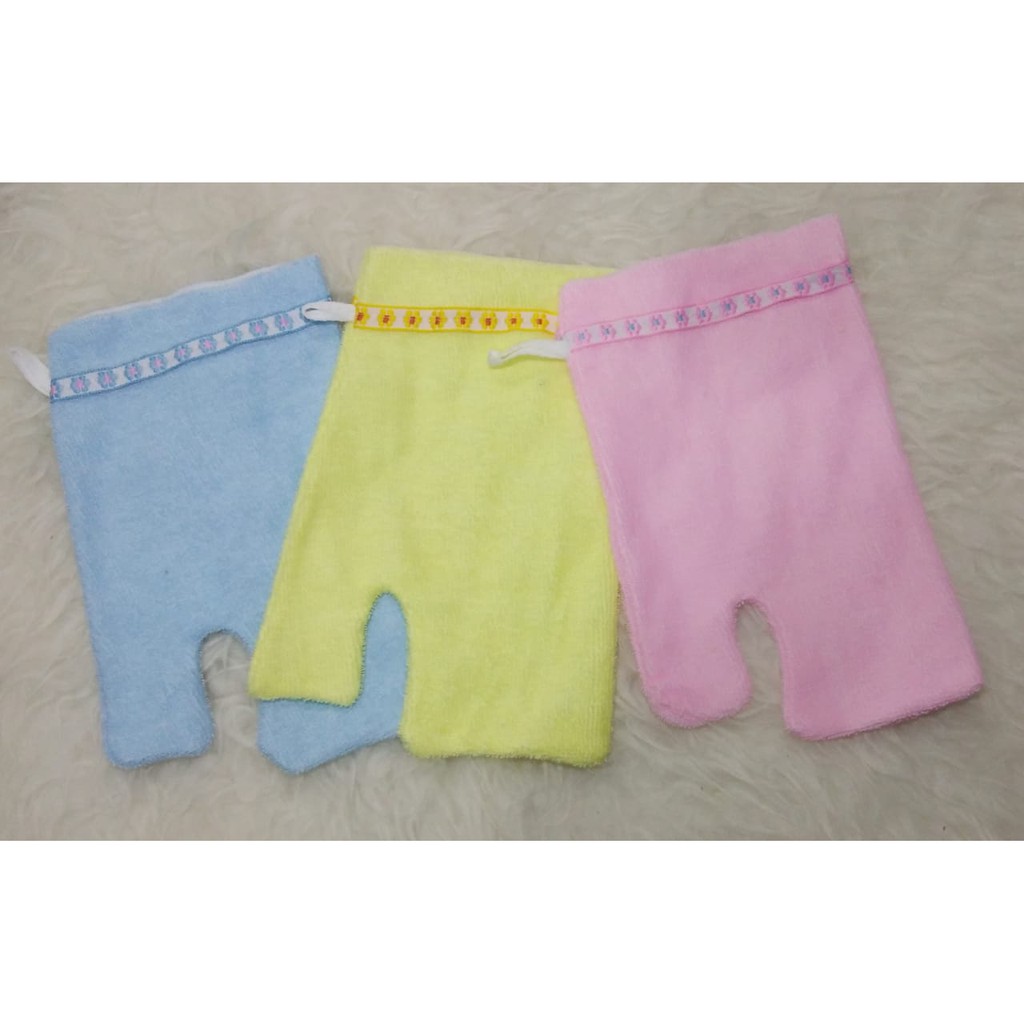 3Pcs Strip Waslap / Waslap Handuk Cotton Bayi / Baby