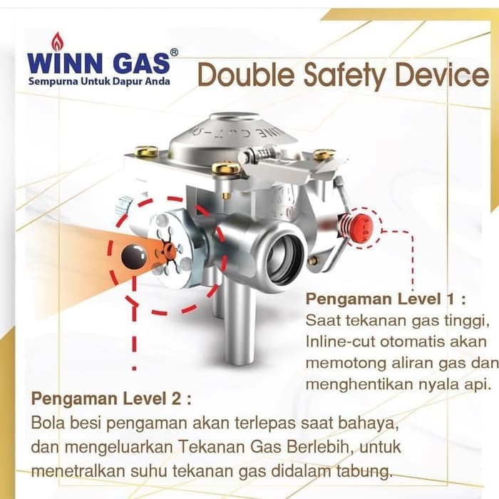 Winn Gas Kompor Portable Kompor Camping 1 Fungsi W2S