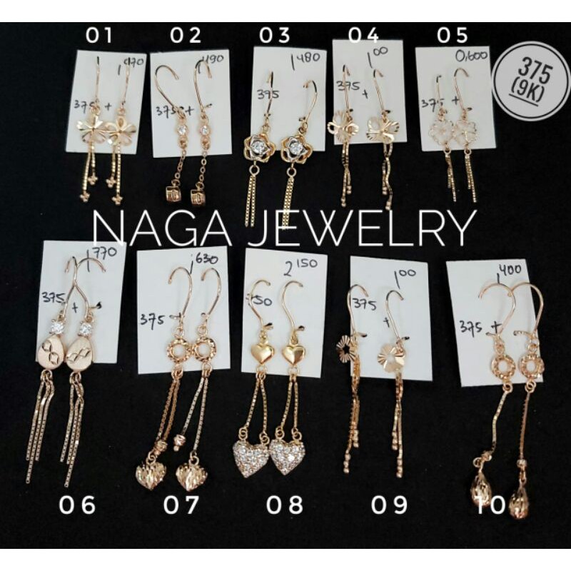 ANTING VARIASI EMAS SETENGAH TUA KADAR 375