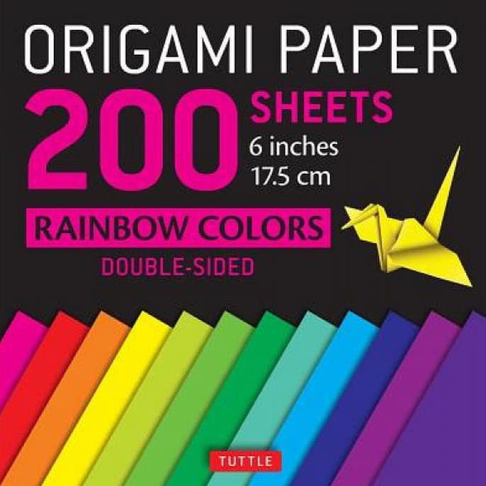 

Origami Paper 200 Sheets Rainbow Colors 6 Inches 15 Cm - 9780804847186