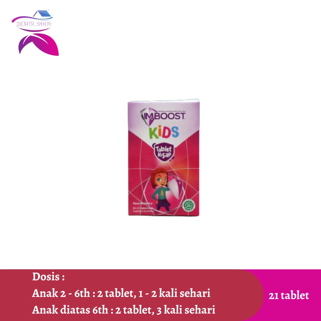 Imboost Kids Tablet Hisap Rasa Mixberry 21 Tablet