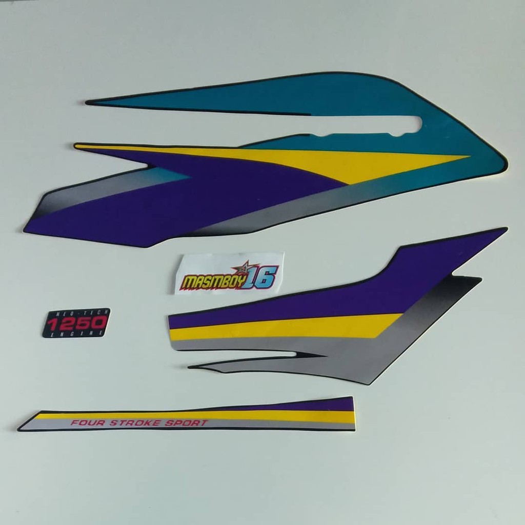 Striping honda GL PRO GL MAX 01 02 2001 2002 biru