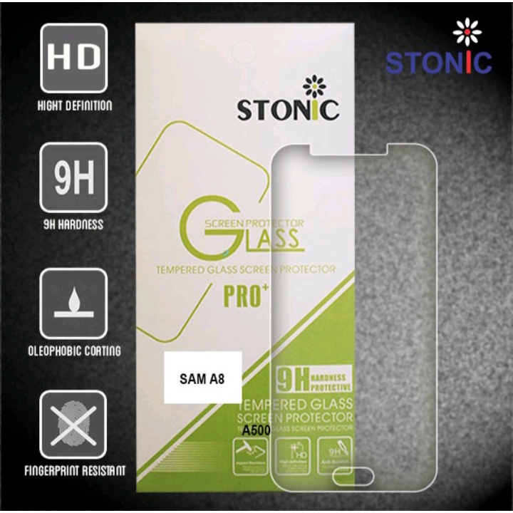 Tempered Glass Protector/Anti Gores Kaca HP/Smartphone Samsung A8 Pelindung Layar Handphone Stonic