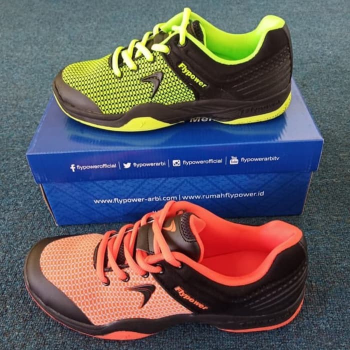 Unik sepatu spatu badminton bulutangkis Flypower plaosan 6 dewasa senior Limited