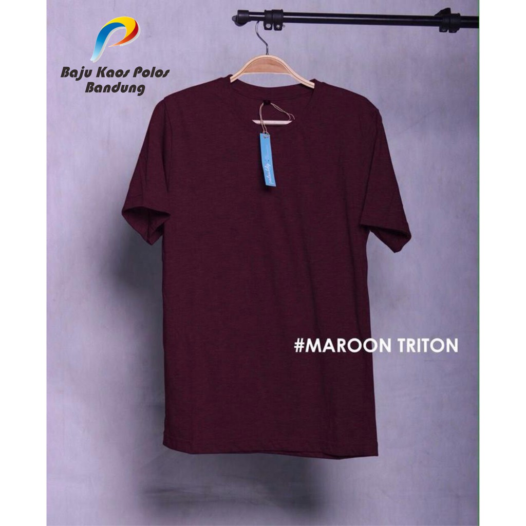  Kaos Polos T Shirt Warna Maroon Toko Online Diskon Murah