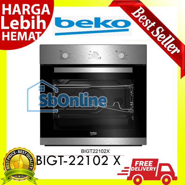 Beko Built In Oven Gas Tanam BIGT 22102 X / BIGT22102X