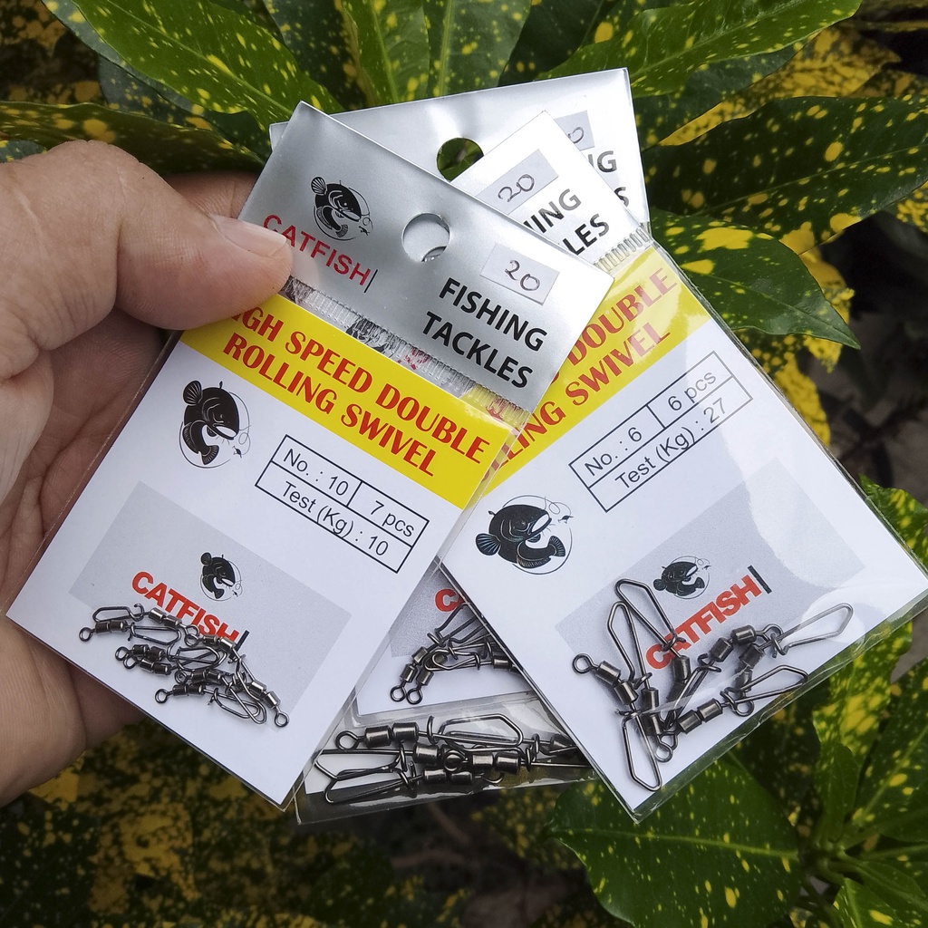 Snap Catfish Double Rolling Swivel - Aksesoris Pancing - Peniti Pancing - Mancing