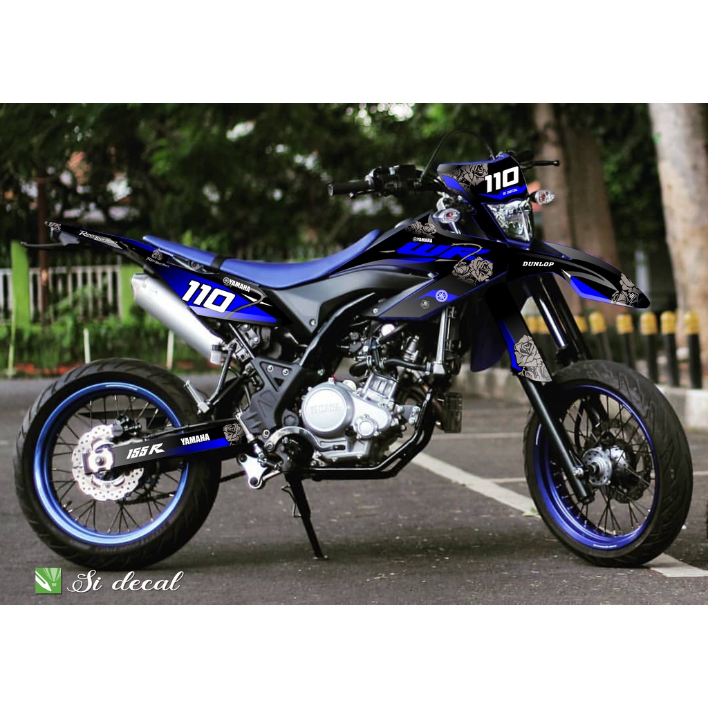 decal motor wr 155 biru full body custom bagus murah keren