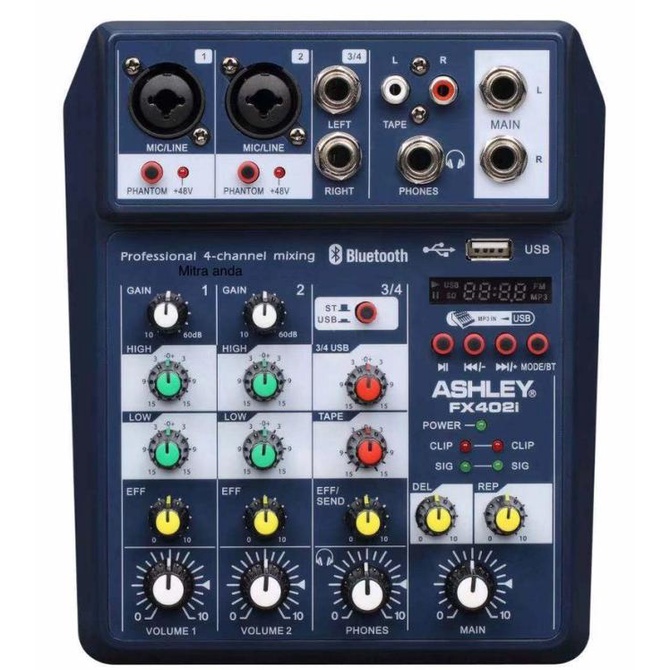 Mixer Audio Ashley Fx 402I / Fx402I Mini Mixer