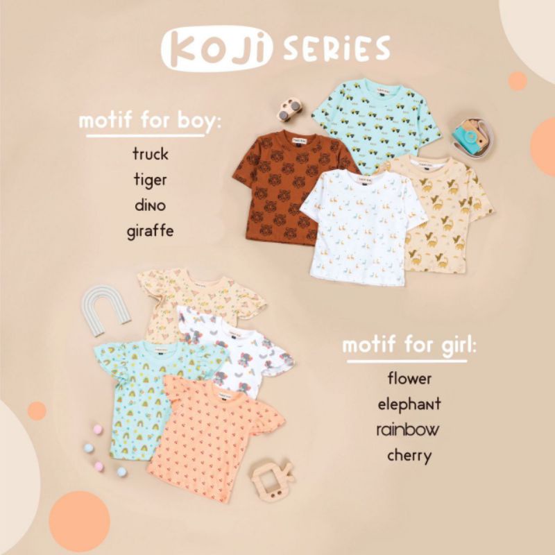 Koji set Isi 3 Baju Anak Tobeli Kids