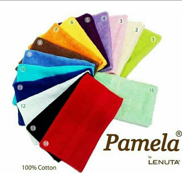 Handuk Pamela Kecil Polos olahraga ukuran 30x70