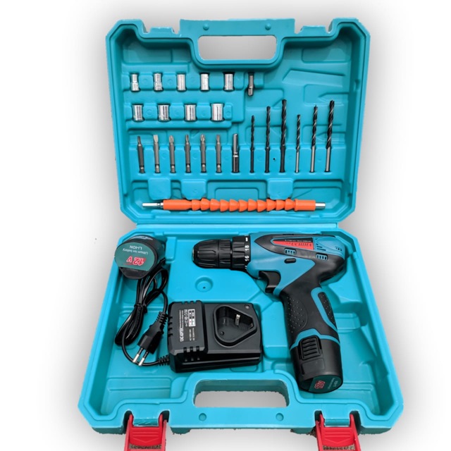 Mesin Bor Cordless Bor Baterei Bor Drill 12vf UCHIHA