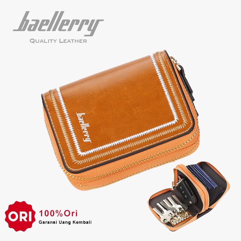 BAELLERRY D3228 Dompet Kartu Wanita Dompet Kunci Bahan Kulit PU Leather Premium WATCHKITE WKOS