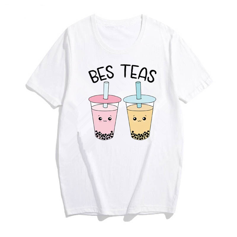 MYSTIQUE.ID-BAJU KAOS BES TEAS BOBA T-SHIRT LUCU DAN AESTHETIC