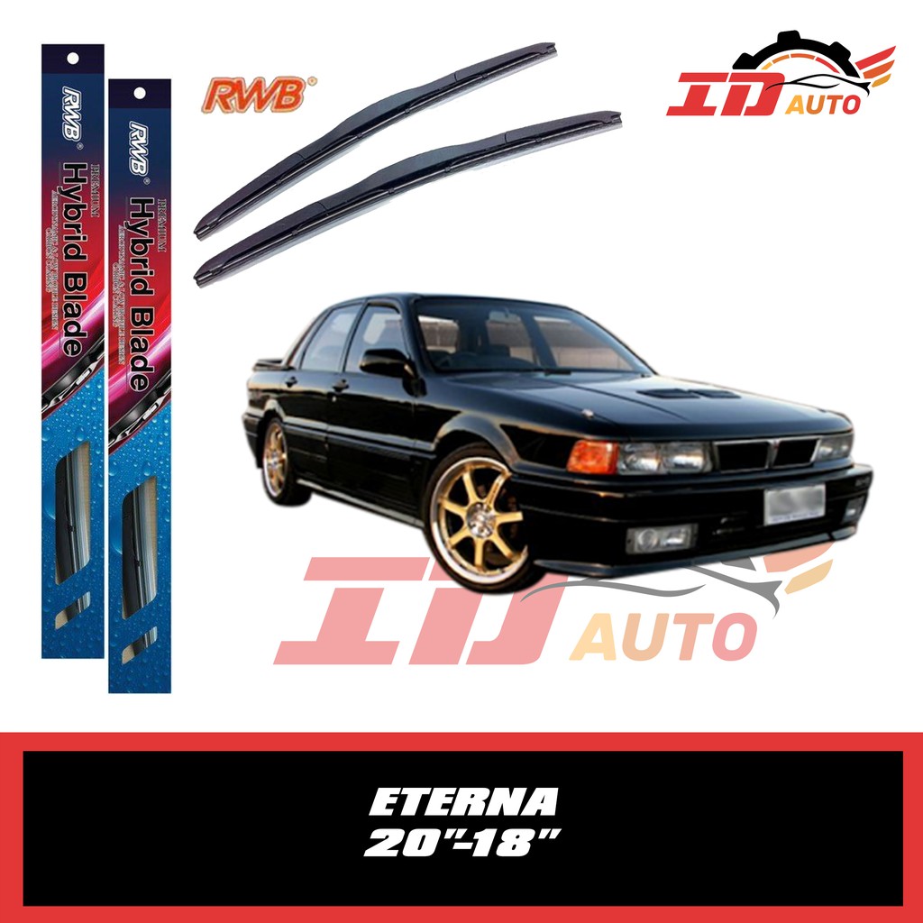 WIPER MITSUBISHI ETERNA SET UKURAN 20 DAN 18 MERK RWB