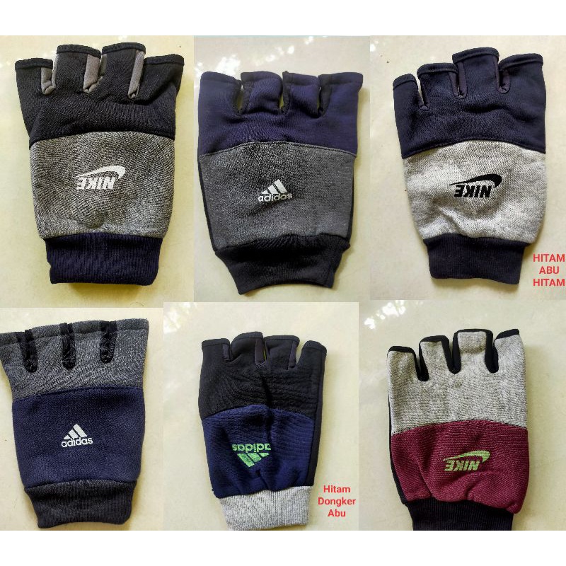 Sarung Tangan Motor Pria Wanita Pendek Half Finger Setengah Jari Tebal Bagus Murah Anti Panas Recommended / Kaos Tangan Sepeda Termurah Tebaik Berkualitas Goes