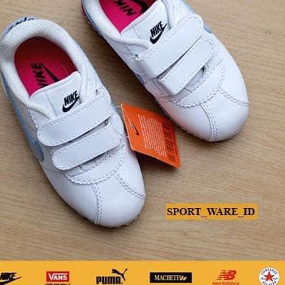 ➮ Sepatu Anak Laki Perempuan-Model Perekat-Putih Merah-Import ▼