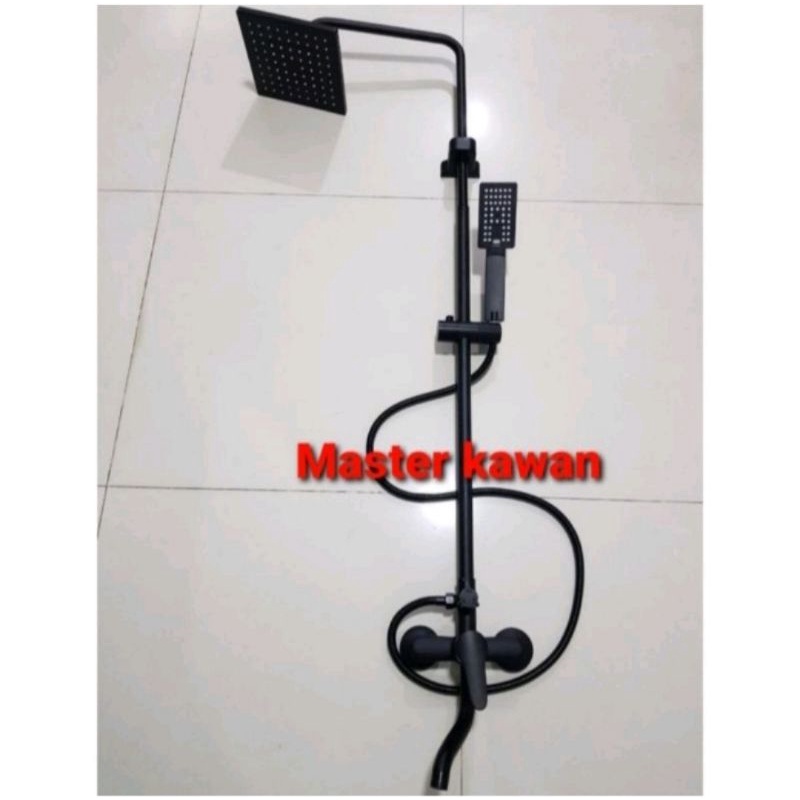 PROMO Shower Tiang Panas Dingin Hitam Black /Shower Column Panas Dingin Black