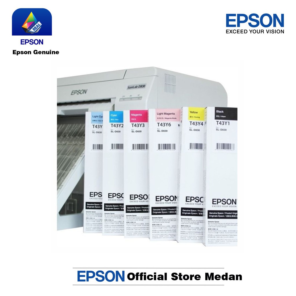 Tinta Catridge EPSON SL-D830 D830 SLD830 T43Y T43Y1 T43Y2 T43Y3 T43Y4 T43Y5 T43Y6 Original