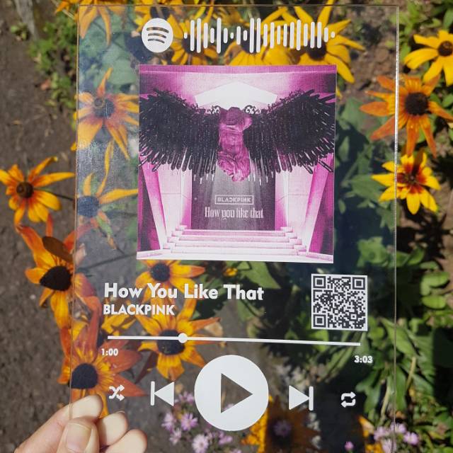 CUSTOM ACRYLIC SPOTIFY & YOUTUBE MUSIC UV PRINT GA PO