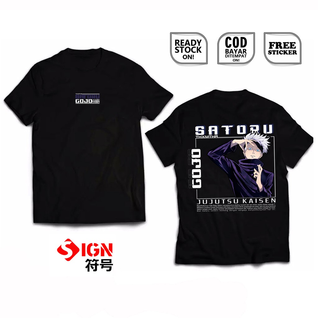 KAOS GOJOU SATORU JUJUTSU KAISEN ITADORI YUUJI TOJI MEGUMI KENTO BAJU JEPANG ANIME MANGA JAPANESSE S