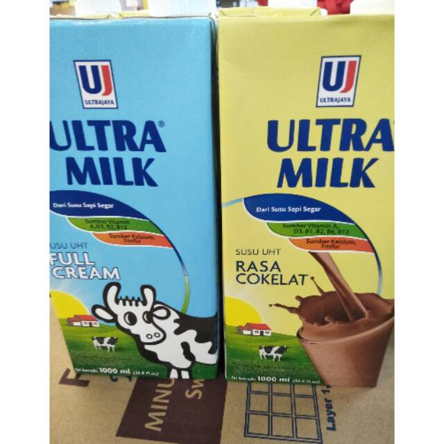 

Ultra Milk cokelat/full cream 1 liter