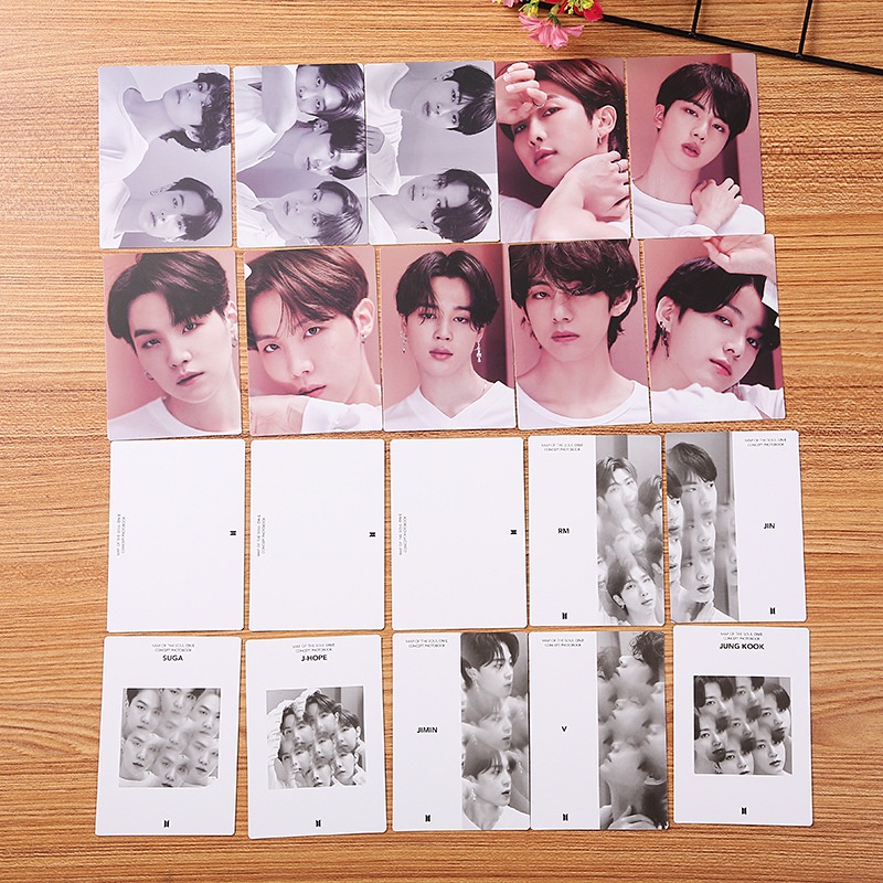 9 / 10pcs / set Kartu Foto BTS MAP OF THE SUUI On: E Untuk Koleksi Fans