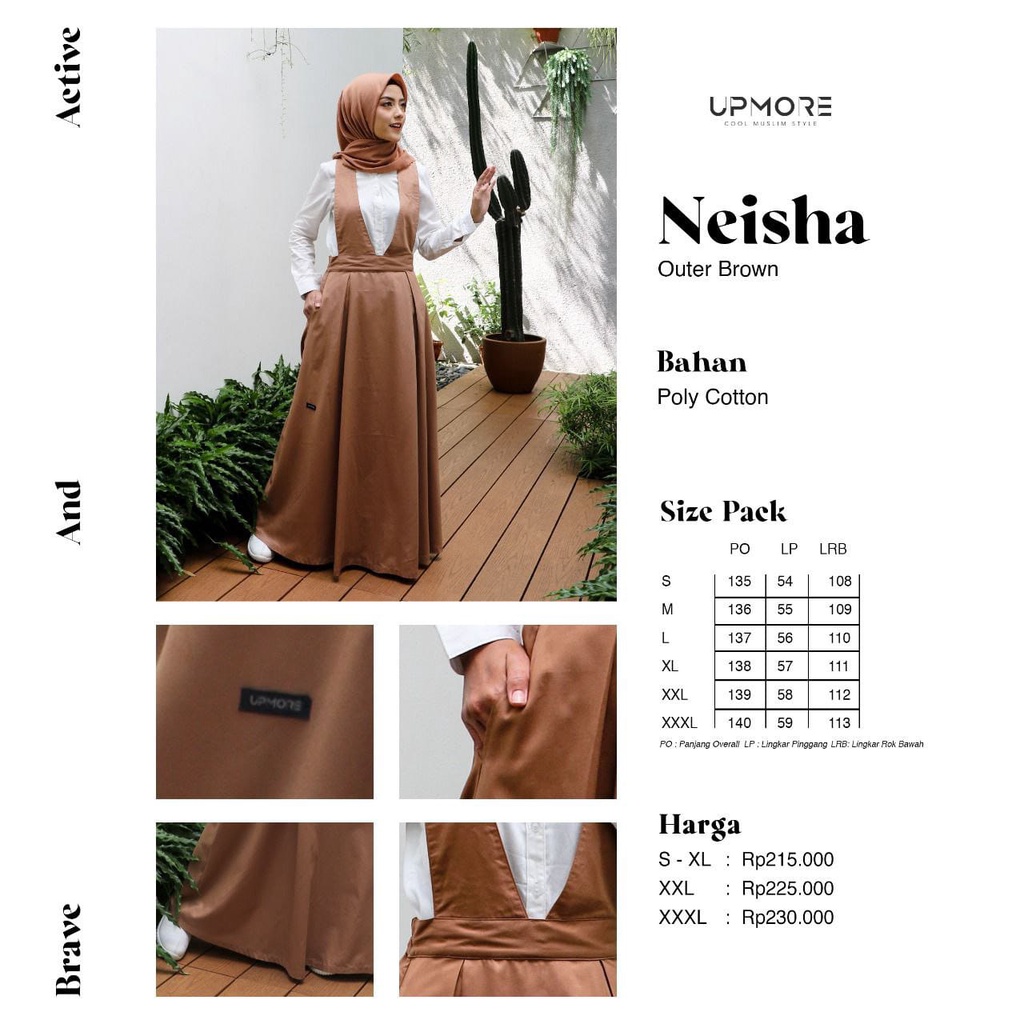 [ COD ] GAMIS OVERALL UPMORE NEISHA BROWN, BLACK, ARMY // GAMIS OUTER OVERALL ORIGINAL UPMORE