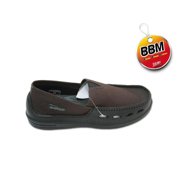 ☻ HOT SLIP ON COWOK☻ ARDILES PASADENA - SEPATU PRIA SLIP ON SANTAI - COKLAT SALE