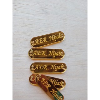 Logo akrilik label hijab label tas merek jilbab akrilik Logo akrilik label hijab label tas merek jilbab akrilik