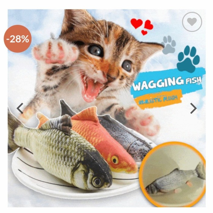 QUALITY Floppy Fish Cat dog Toy