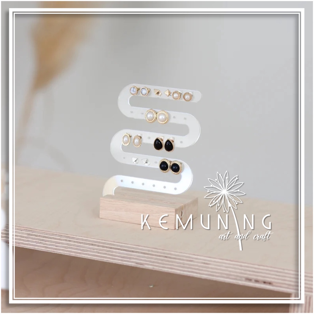 ZIGZAG DISPLAY EARRING / TEMPAT ANTING-ANTING ZIGZAG