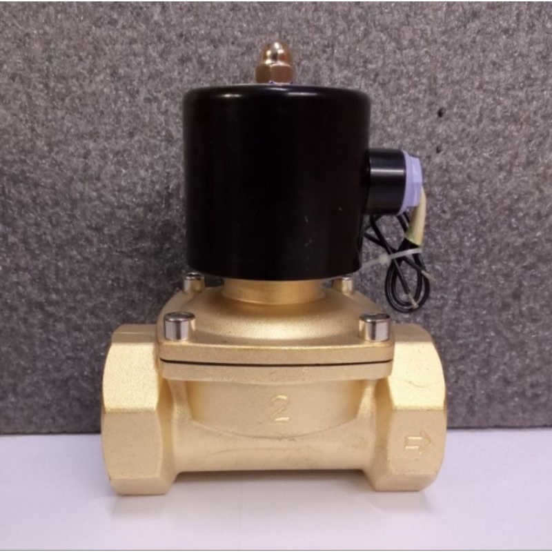 Solenoid Valve kuningan 2 inch DC 12Volt