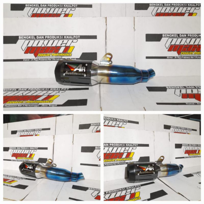 knalpot ninja 250fi slip on austin racing pnp