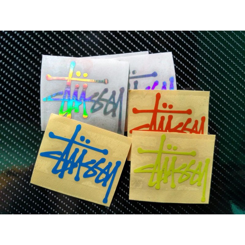 Sticker STUSSY stiker cutting viral motor mobil