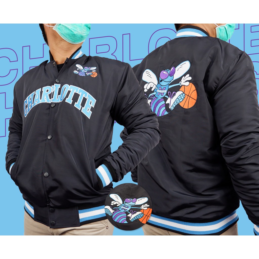 VARSITY JAKET HORNETS LAKEN MAYER PREMIUM BORDIR