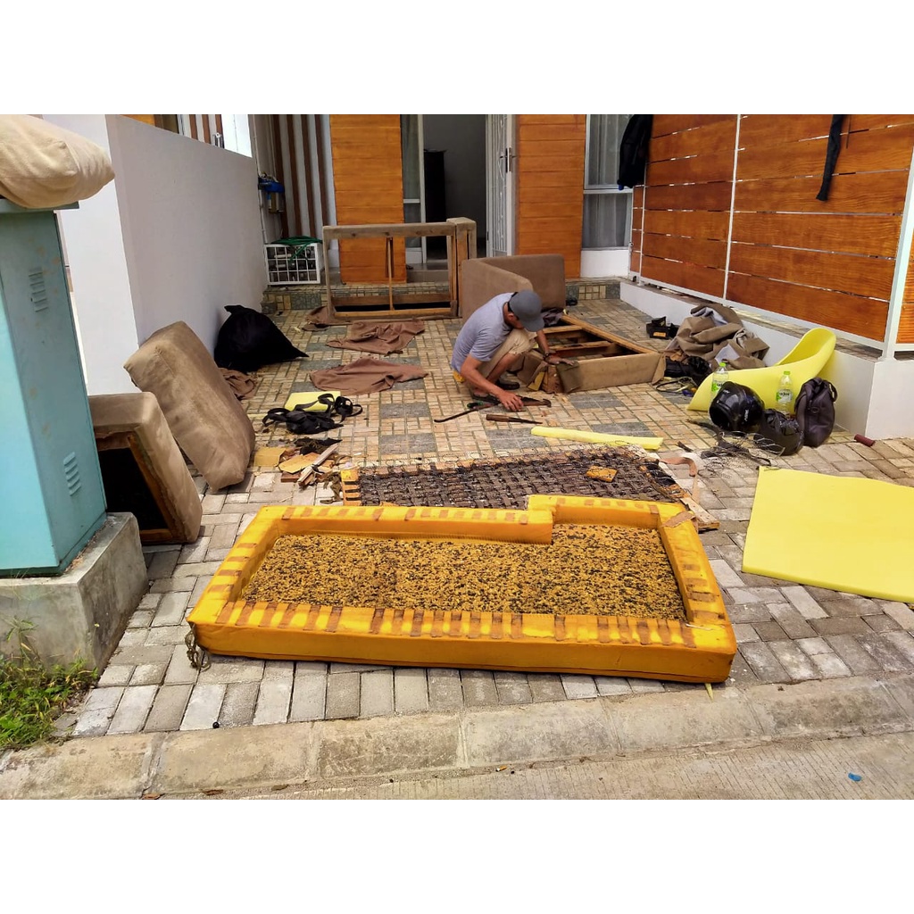 SERVICE SOFA L / SERVICE JOK SOFA / GANTI KULIT SOFA / GANTI KAIN SOFA