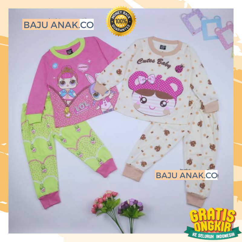 7-10 TAHUN PIYAMA ZA-RA KIDS BAJU ANAK PEREMPUAN BAJU TIDUR ANAK PEREMPUAN PIYAMA ANAK PEREMPUAN